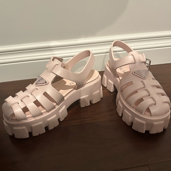 Prada Monolith Sandals - Picture 3 of 5